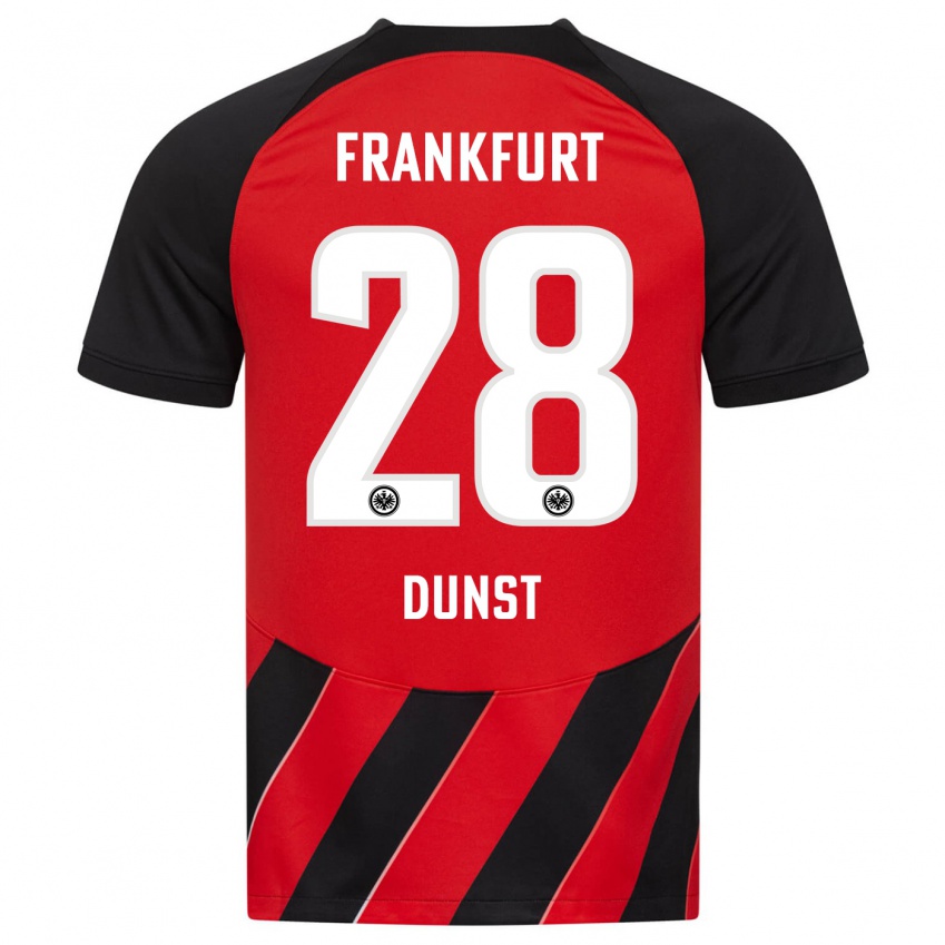 Heren Barbara Dunst #28 Rood Zwart Thuisshirt Thuistenue 2023/24 T-Shirt België