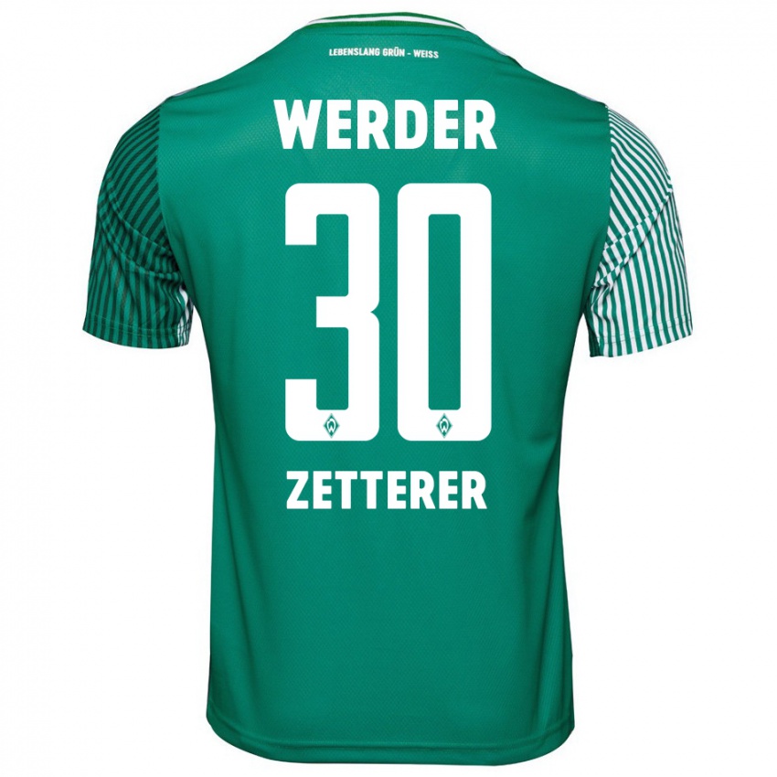 Heren Michael Zetterer #30 Groente Thuisshirt Thuistenue 2023/24 T-Shirt België