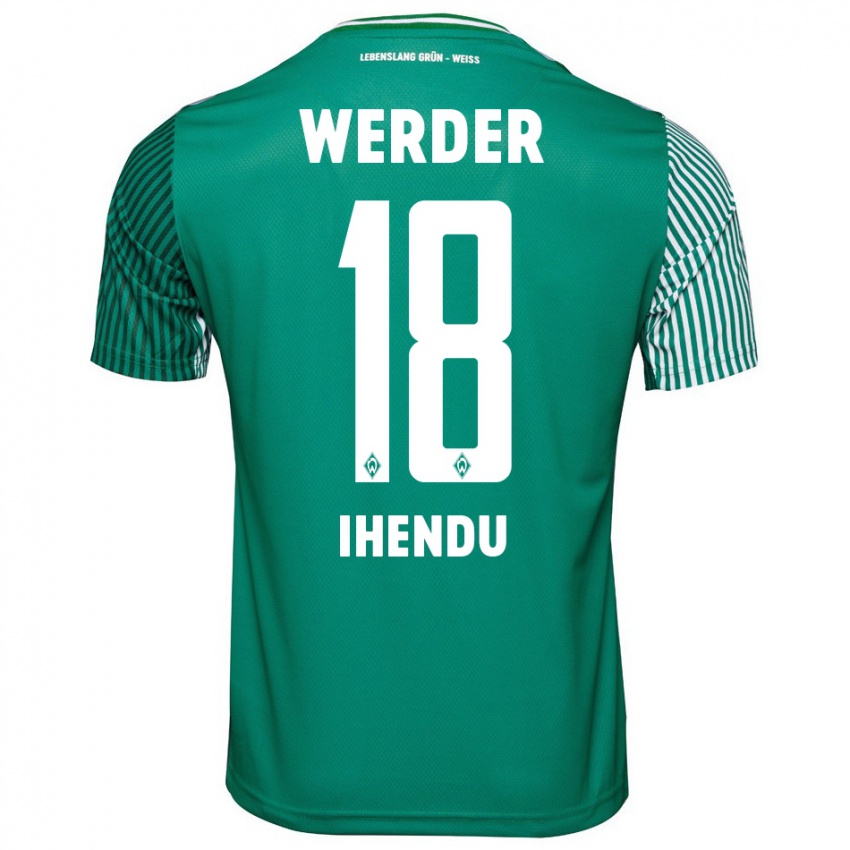 Heren Daniel Ihendu #18 Groente Thuisshirt Thuistenue 2023/24 T-Shirt België