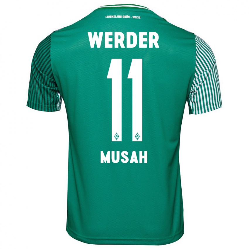 Heren Salim Musah #11 Groente Thuisshirt Thuistenue 2023/24 T-Shirt België