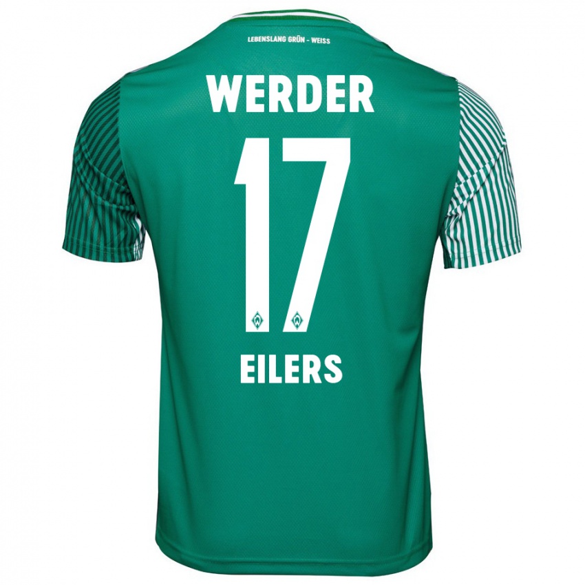 Heren Jonas Eilers #17 Groente Thuisshirt Thuistenue 2023/24 T-Shirt België