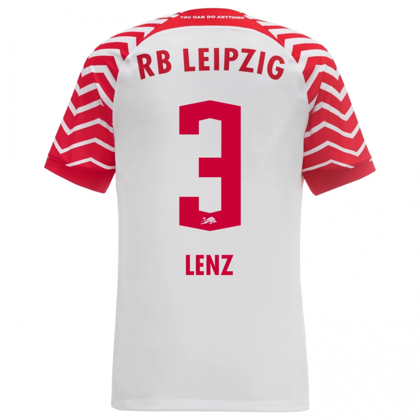 Heren Christopher Lenz #3 Wit Thuisshirt Thuistenue 2023/24 T-Shirt België