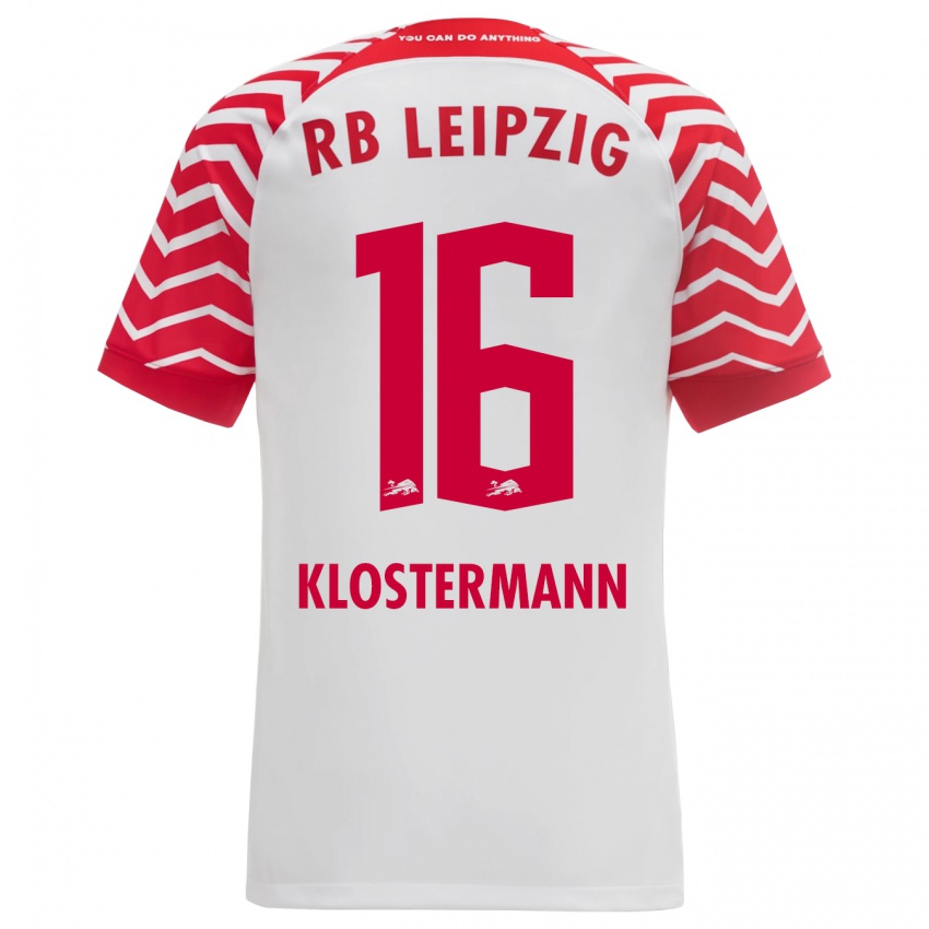 Heren Lukas Klostermann #16 Wit Thuisshirt Thuistenue 2023/24 T-Shirt België
