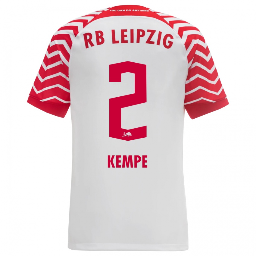 Heren Frederike Kempe #2 Wit Thuisshirt Thuistenue 2023/24 T-Shirt België