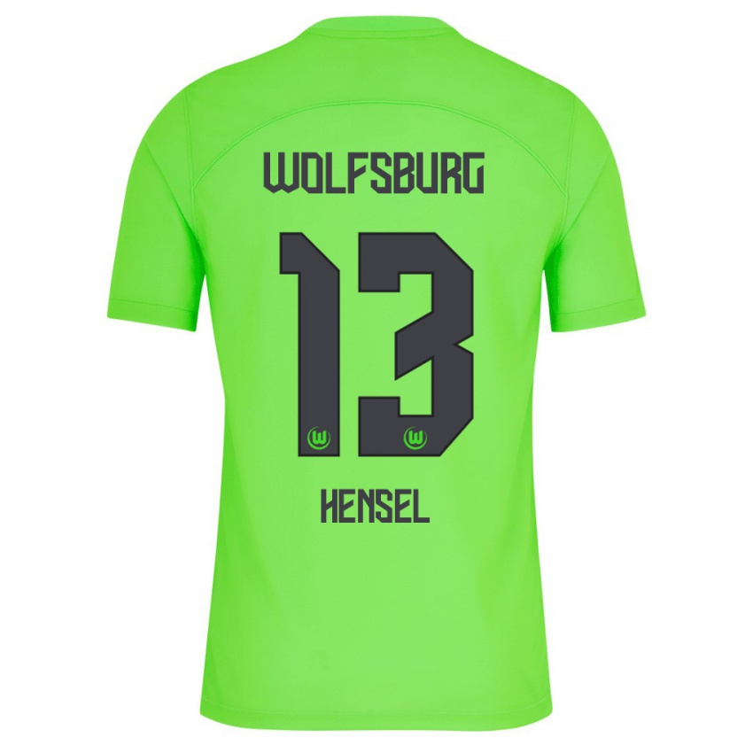 Homme Maillot Pharell Hensel #13 Vert Tenues Domicile 2023/24 T-Shirt Belgique