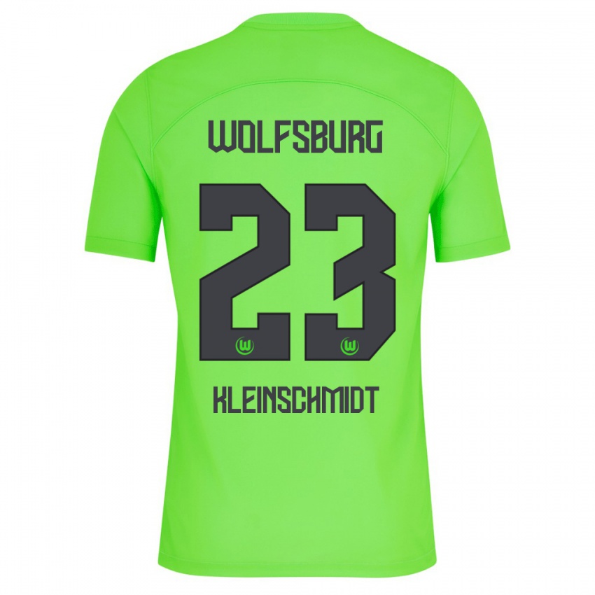 Homme Maillot Max Kleinschmidt #23 Vert Tenues Domicile 2023/24 T-Shirt Belgique