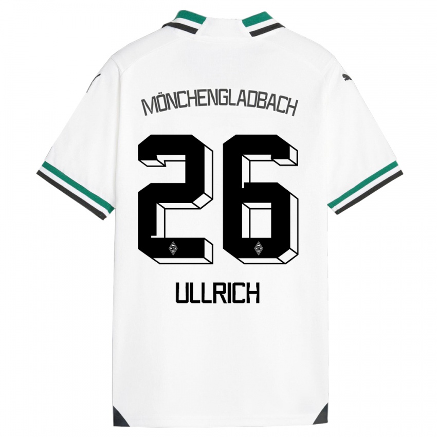 Heren Lukas Ullrich #26 Wit Groen Thuisshirt Thuistenue 2023/24 T-Shirt België