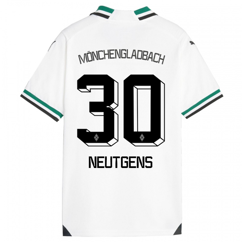 Heren Maximilian Neutgens #30 Wit Groen Thuisshirt Thuistenue 2023/24 T-Shirt België