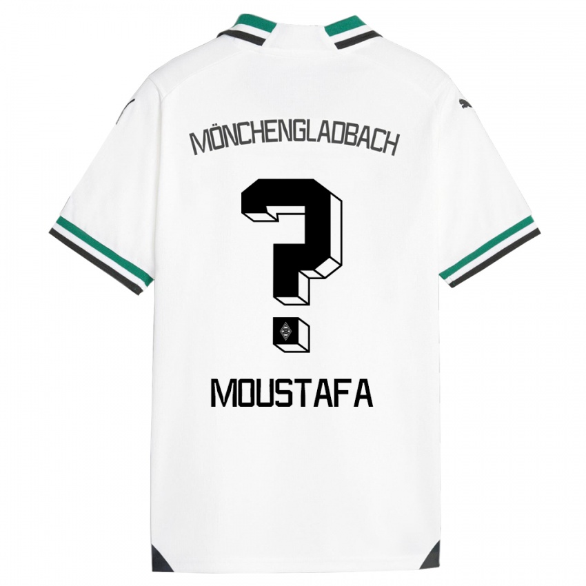 Homme Maillot Seif Ashraf Moustafa #0 Blanc Vert Tenues Domicile 2023/24 T-Shirt Belgique