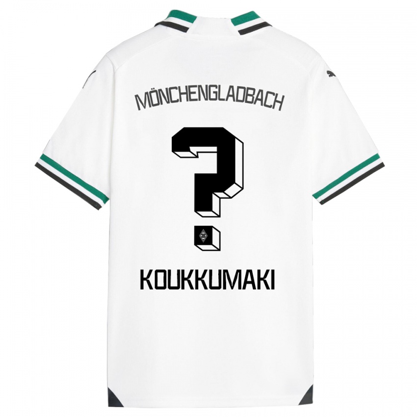 Homme Maillot Taavi Koukkumäki #0 Blanc Vert Tenues Domicile 2023/24 T-Shirt Belgique