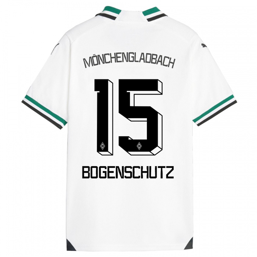 Heren Kerstin Bogenschutz #15 Wit Groen Thuisshirt Thuistenue 2023/24 T-Shirt België