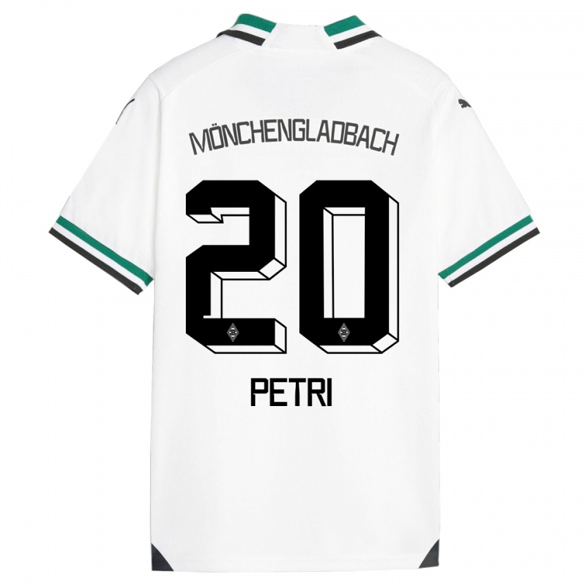 Homme Maillot Paula Petri #20 Blanc Vert Tenues Domicile 2023/24 T-Shirt Belgique