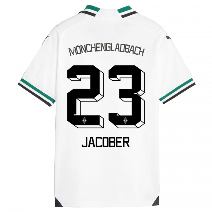 Heren Magdalena Jacober #23 Wit Groen Thuisshirt Thuistenue 2023/24 T-Shirt België