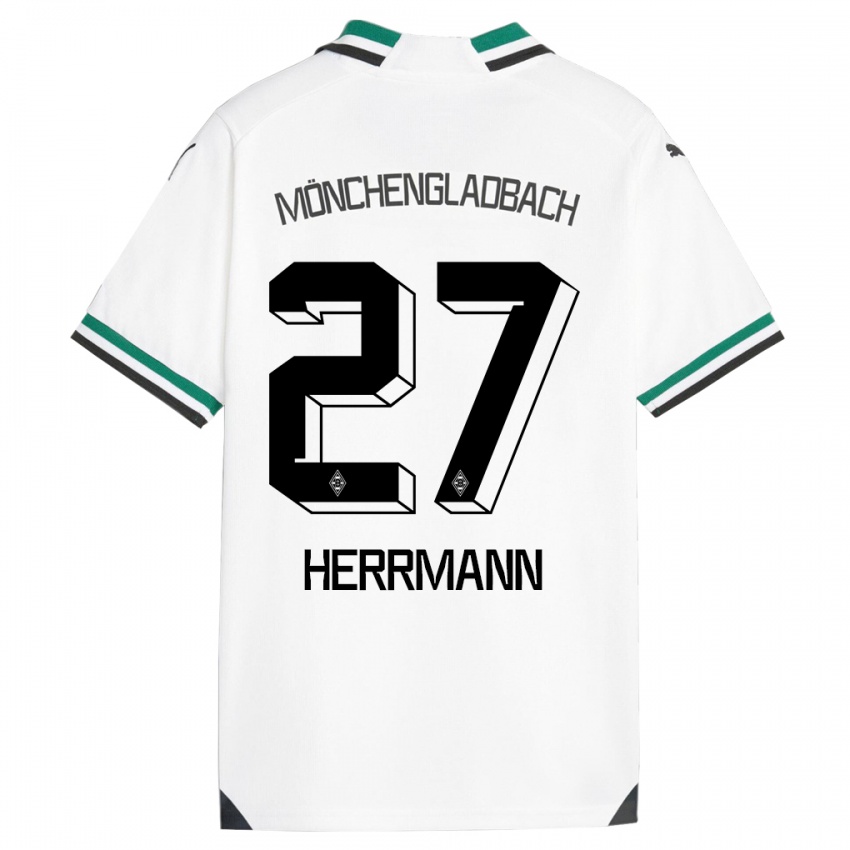 Heren Michelle Herrmann #27 Wit Groen Thuisshirt Thuistenue 2023/24 T-Shirt België