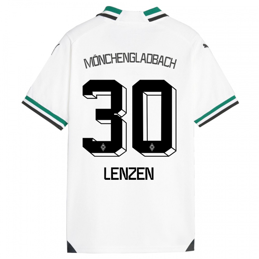 Heren Hannah Lenzen #30 Wit Groen Thuisshirt Thuistenue 2023/24 T-Shirt België