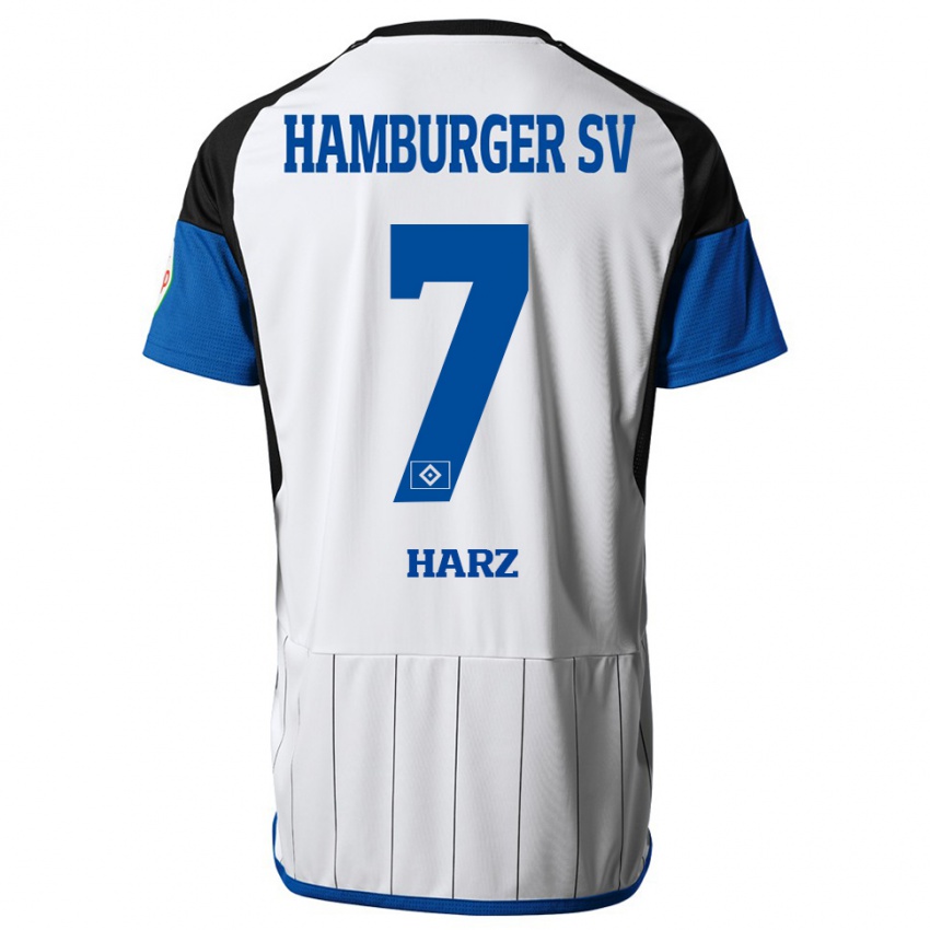 Heren Theo Harz #7 Wit Thuisshirt Thuistenue 2023/24 T-Shirt België