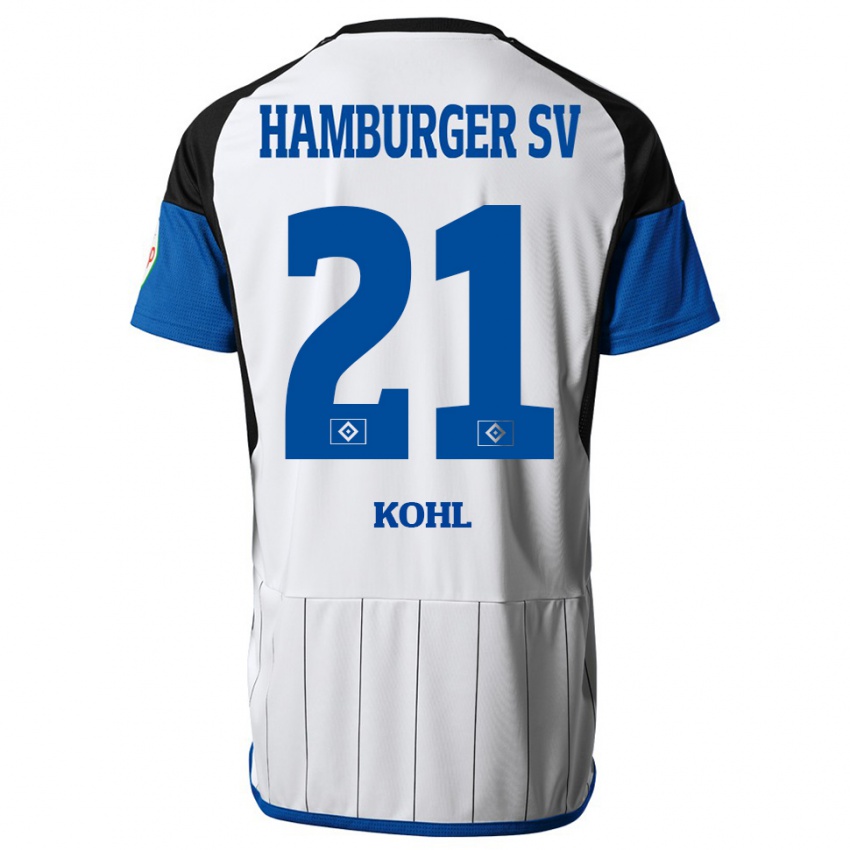 Heren Ohene Köhl #21 Wit Thuisshirt Thuistenue 2023/24 T-Shirt België