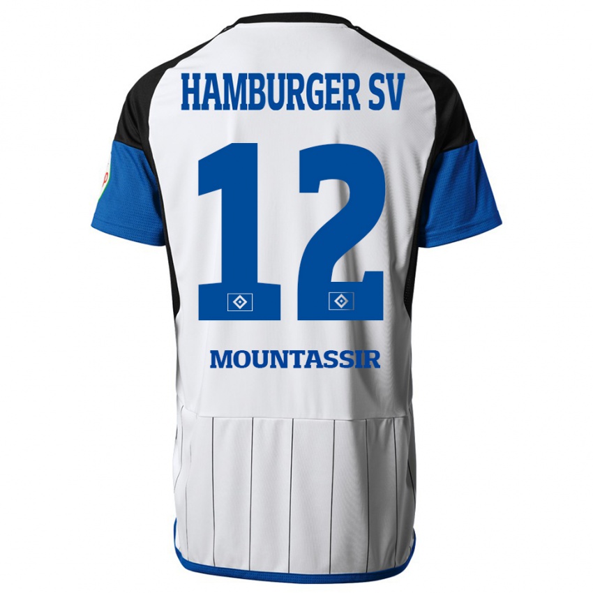 Herren Youssef Mountassir #12 Weiß Heimtrikot Trikot 2023/24 T-Shirt Belgien