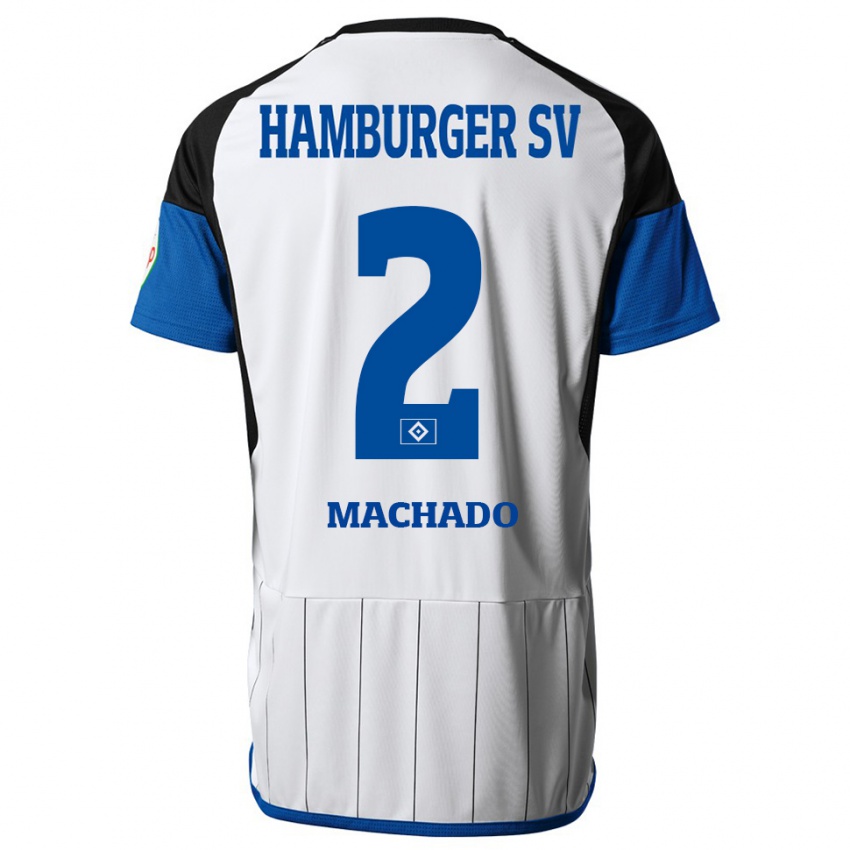 Heren Kilian Hölscher Machado #2 Wit Thuisshirt Thuistenue 2023/24 T-Shirt België