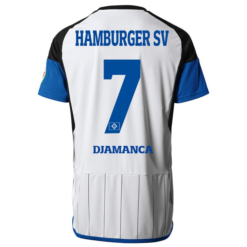 Herren Ismaila Djamanca #7 Weiß Heimtrikot Trikot 2023/24 T-Shirt Belgien