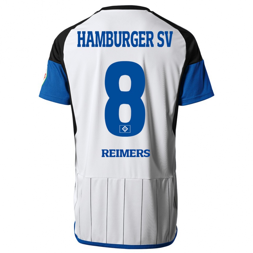 Heren Moritz Reimers #8 Wit Thuisshirt Thuistenue 2023/24 T-Shirt België