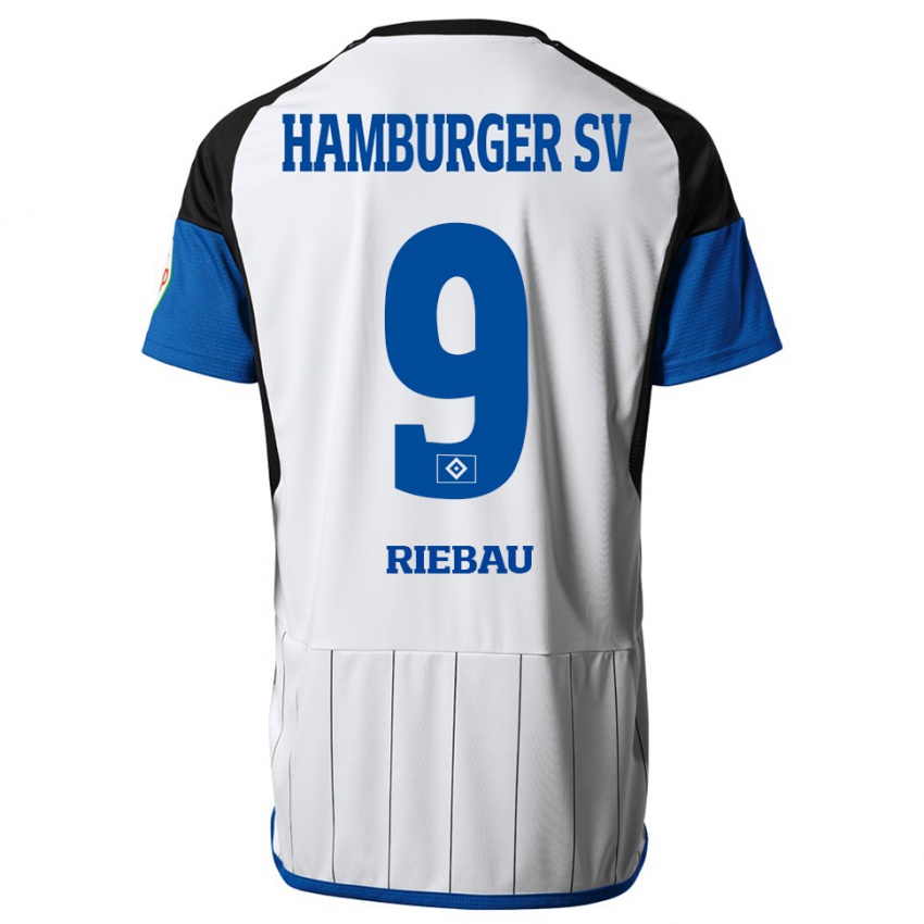 Heren Henry Riebau #9 Wit Thuisshirt Thuistenue 2023/24 T-Shirt België