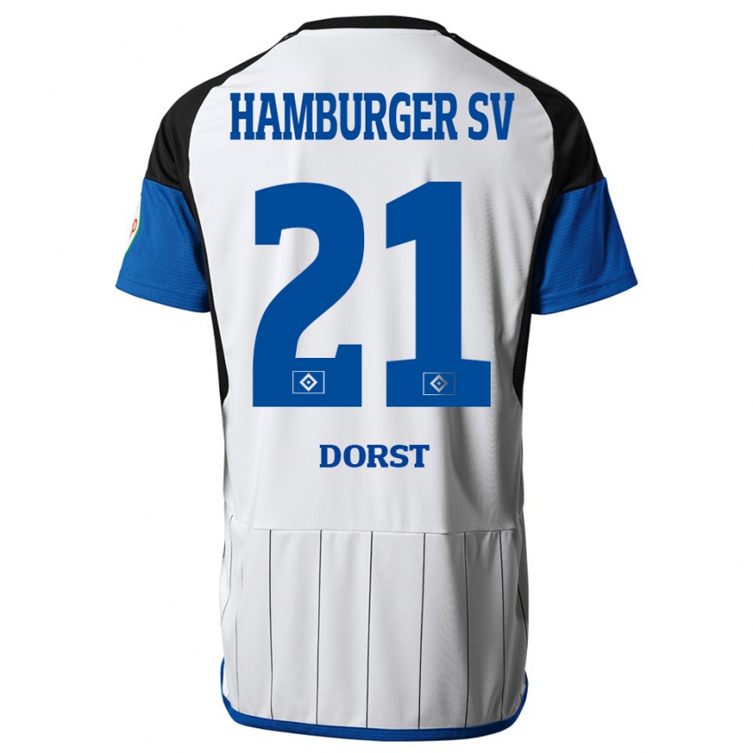 Heren Dana Dorst #21 Wit Thuisshirt Thuistenue 2023/24 T-Shirt België