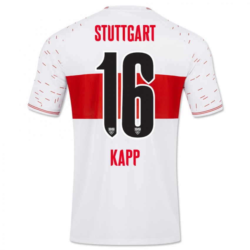 Heren Patrick Kapp #16 Wit Thuisshirt Thuistenue 2023/24 T-Shirt België