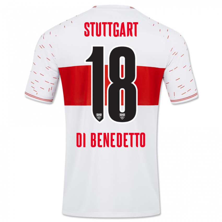 Heren Samuele Di Benedetto #18 Wit Thuisshirt Thuistenue 2023/24 T-Shirt België