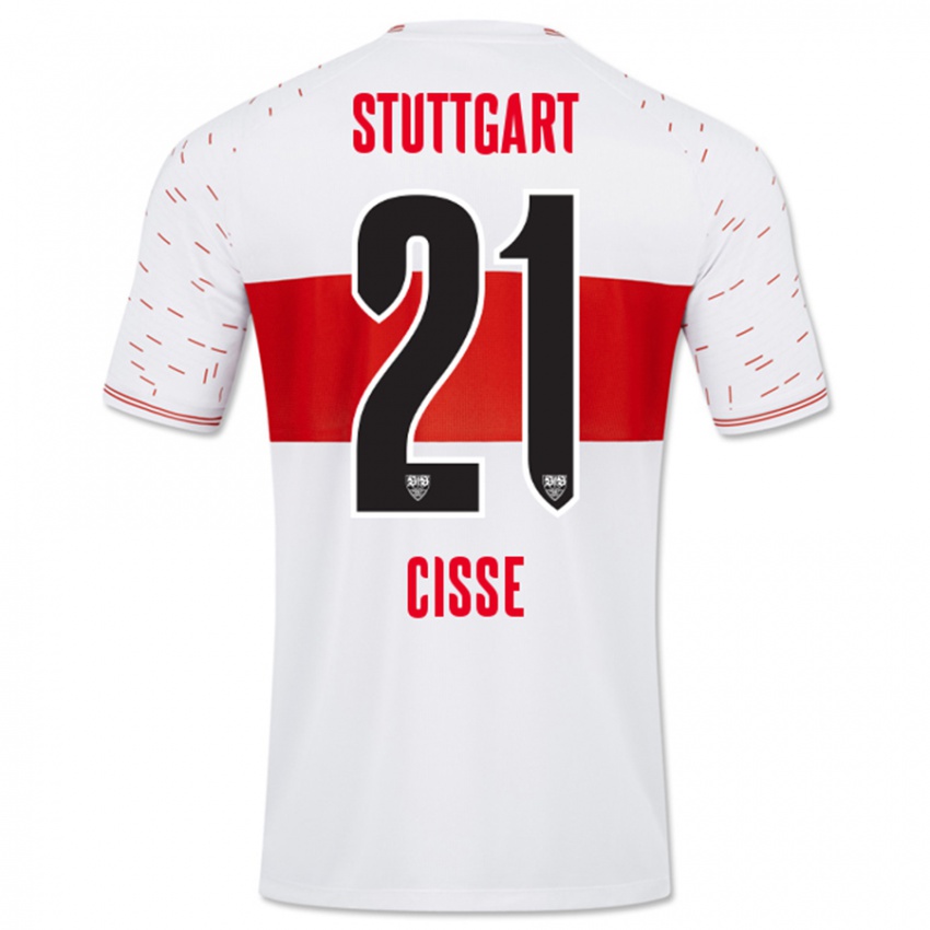 Heren Moussa Cissé #21 Wit Thuisshirt Thuistenue 2023/24 T-Shirt België