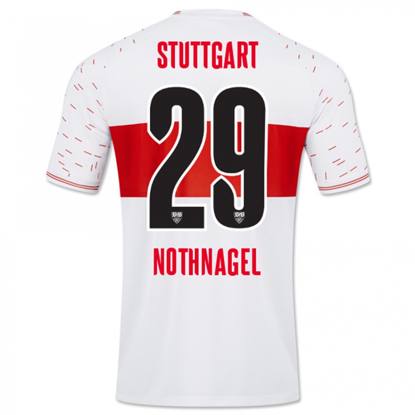 Heren Dominik Nothnagel #29 Wit Thuisshirt Thuistenue 2023/24 T-Shirt België