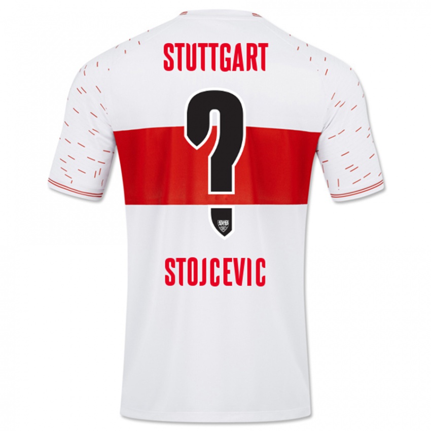 Heren Martin Stojcevic #0 Wit Thuisshirt Thuistenue 2023/24 T-Shirt België