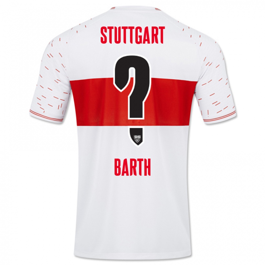 Heren Tom Barth #0 Wit Thuisshirt Thuistenue 2023/24 T-Shirt België