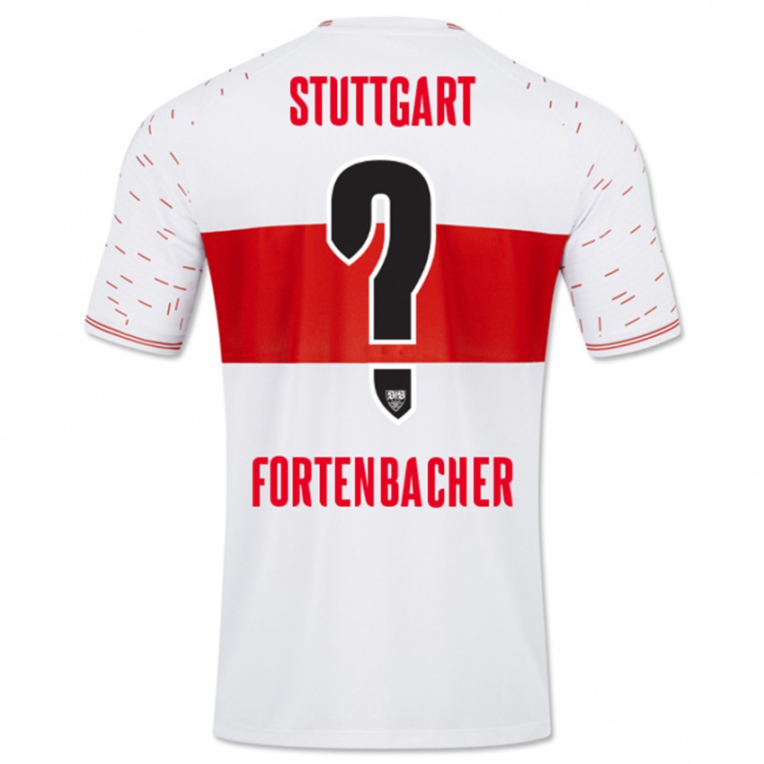 Heren Jannik Fortenbacher #0 Wit Thuisshirt Thuistenue 2023/24 T-Shirt België