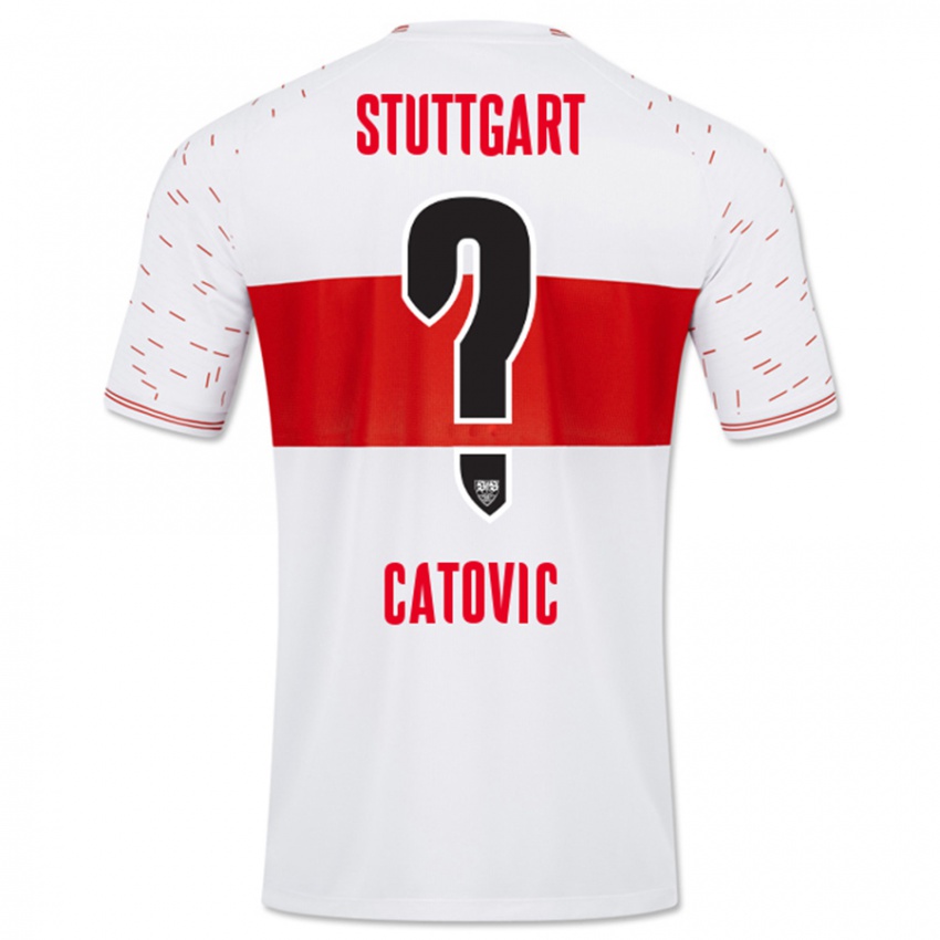 Heren Mirza Catovic #0 Wit Thuisshirt Thuistenue 2023/24 T-Shirt België