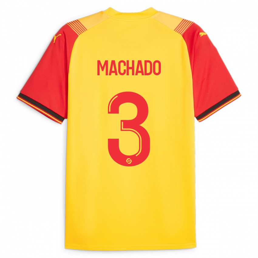 Heren Deiver Machado #3 Geel Thuisshirt Thuistenue 2023/24 T-Shirt België