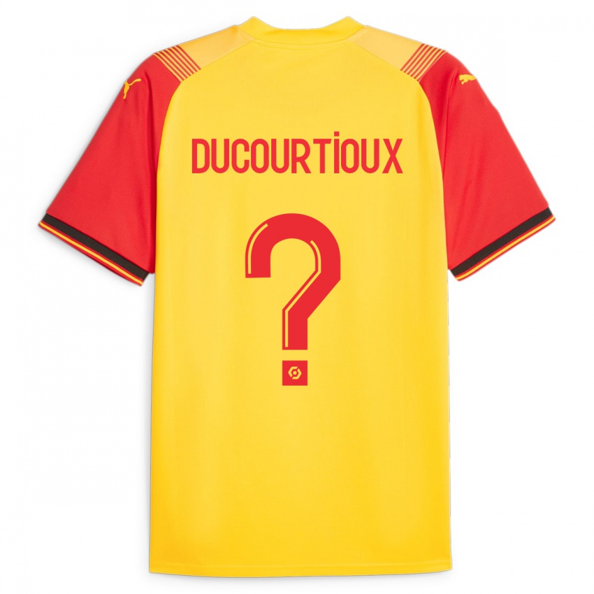 Heren Ilan Ducourtioux #0 Geel Thuisshirt Thuistenue 2023/24 T-Shirt België