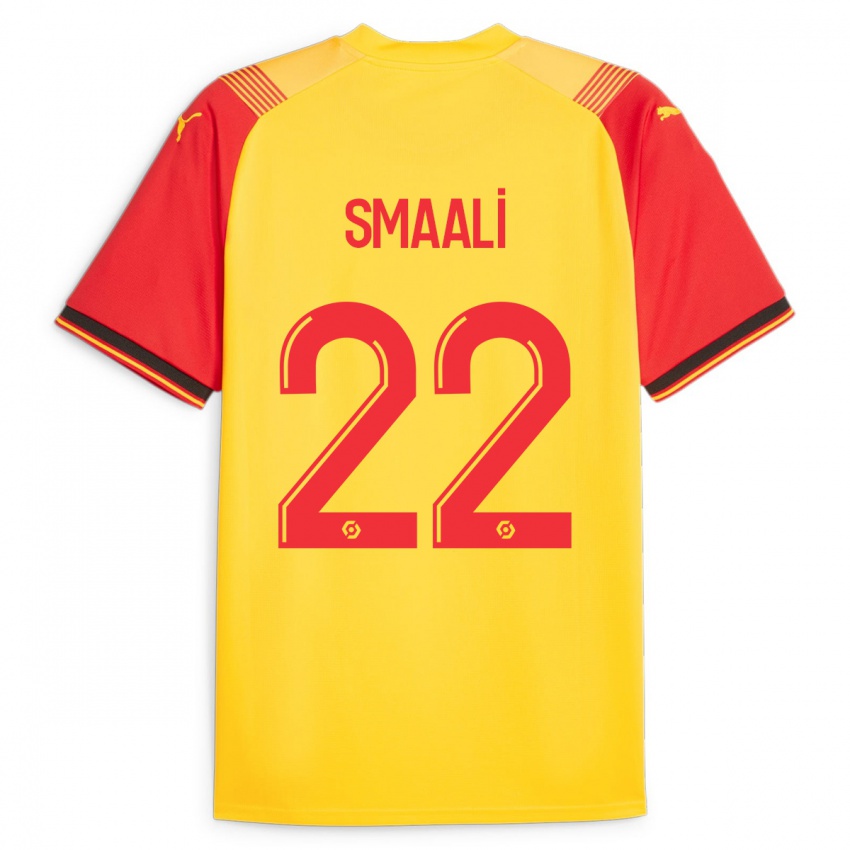 Herren Emma Smaali #22 Gelb Heimtrikot Trikot 2023/24 T-Shirt Belgien