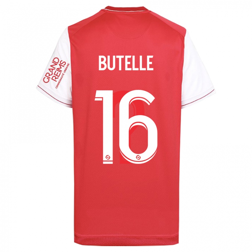 Herren Ludovic Butelle #16 Rot Heimtrikot Trikot 2023/24 T-Shirt Belgien