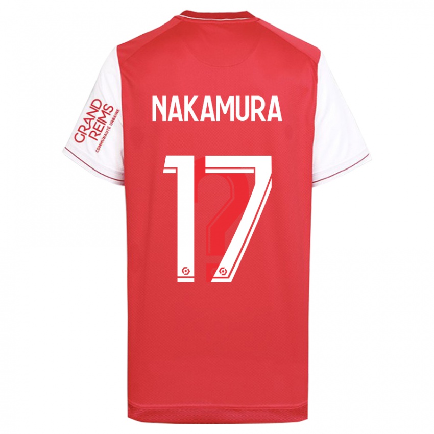 Herren Keito Nakamura #17 Rot Heimtrikot Trikot 2023/24 T-Shirt Belgien