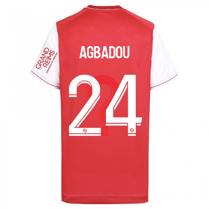 Herren Emmanuel Agbadou #24 Rot Heimtrikot Trikot 2023/24 T-Shirt Belgien