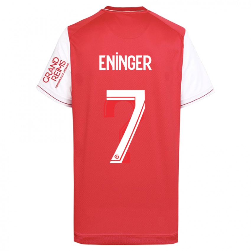 Heren Thelma Eninger #7 Rood Thuisshirt Thuistenue 2023/24 T-Shirt België