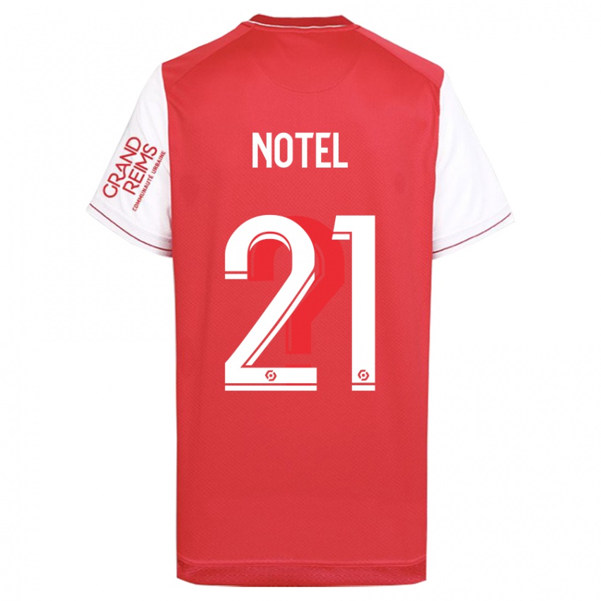 Heren Lea Notel #21 Rood Thuisshirt Thuistenue 2023/24 T-Shirt België