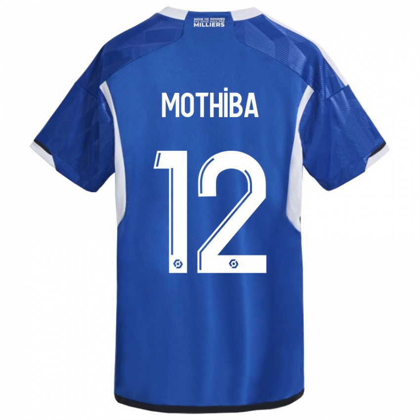 Heren Lebo Mothiba #12 Blauw Thuisshirt Thuistenue 2023/24 T-Shirt België