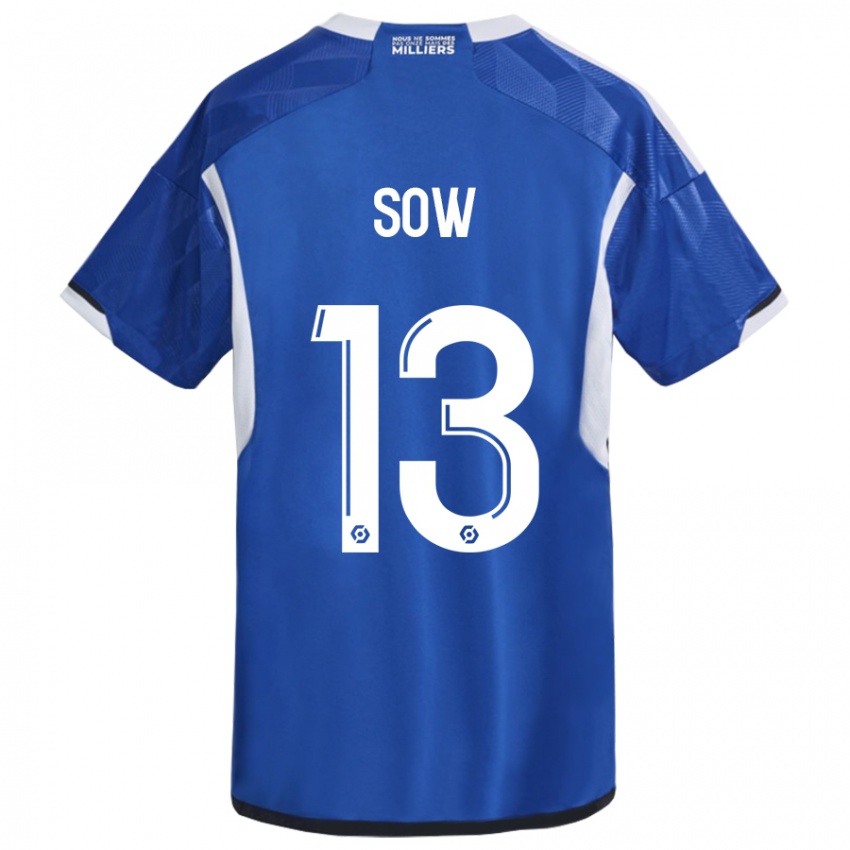 Heren Saïdou Sow #13 Blauw Thuisshirt Thuistenue 2023/24 T-Shirt België