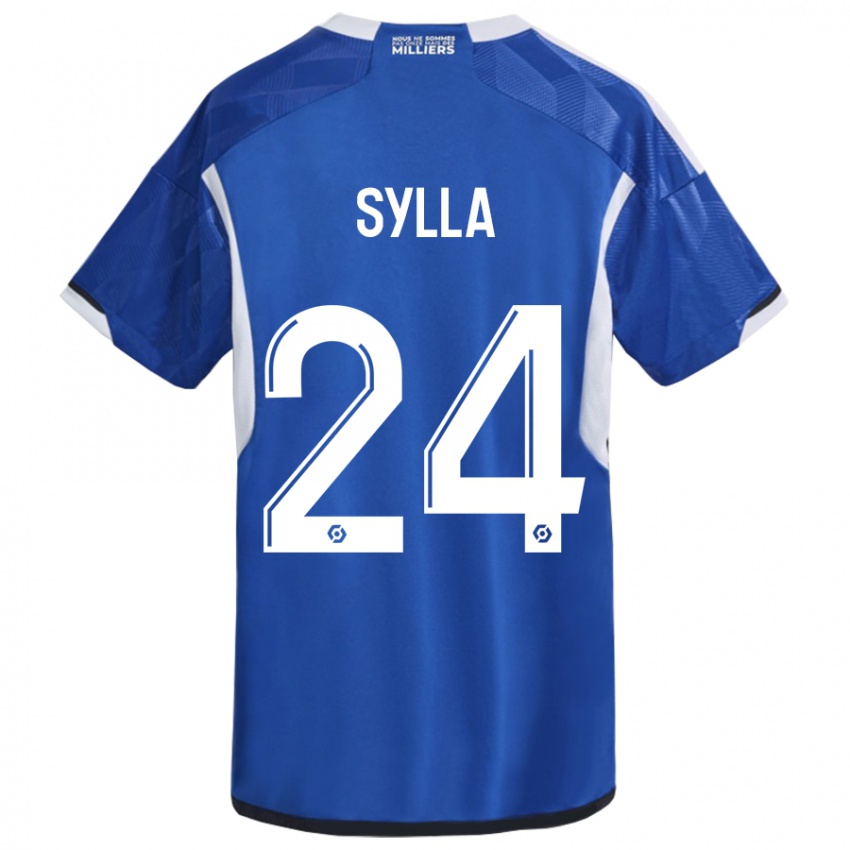 Heren Abakar Sylla #24 Blauw Thuisshirt Thuistenue 2023/24 T-Shirt België