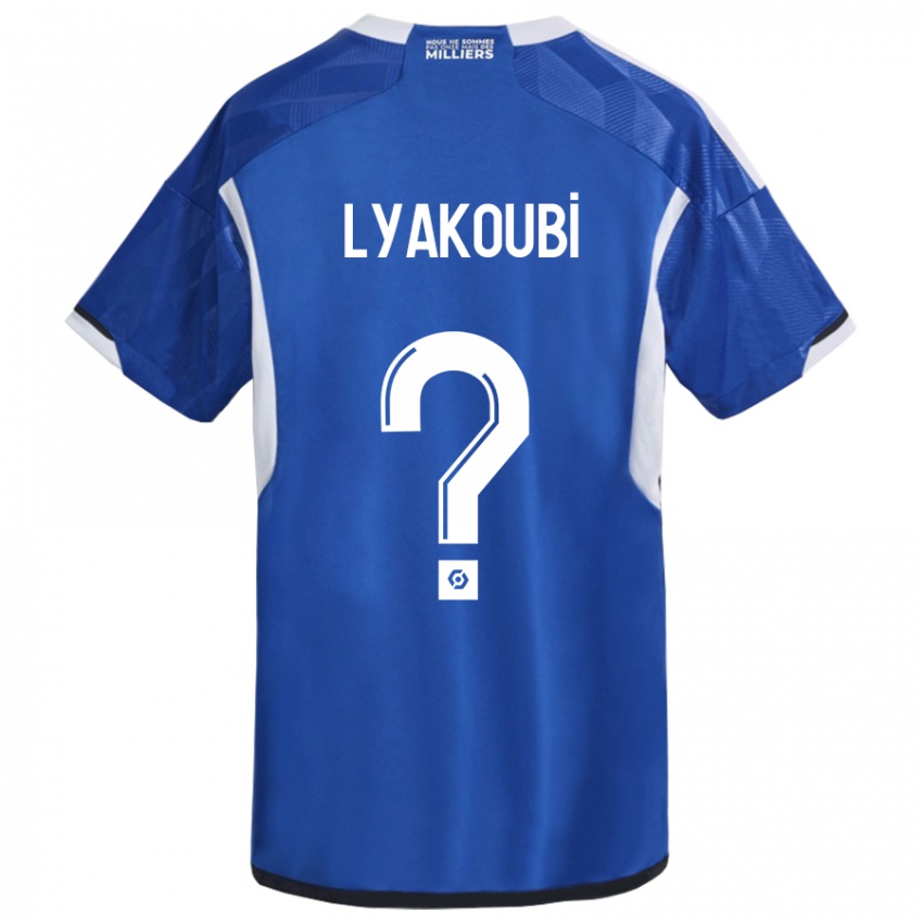 Heren Oussama Lyakoubi #0 Blauw Thuisshirt Thuistenue 2023/24 T-Shirt België