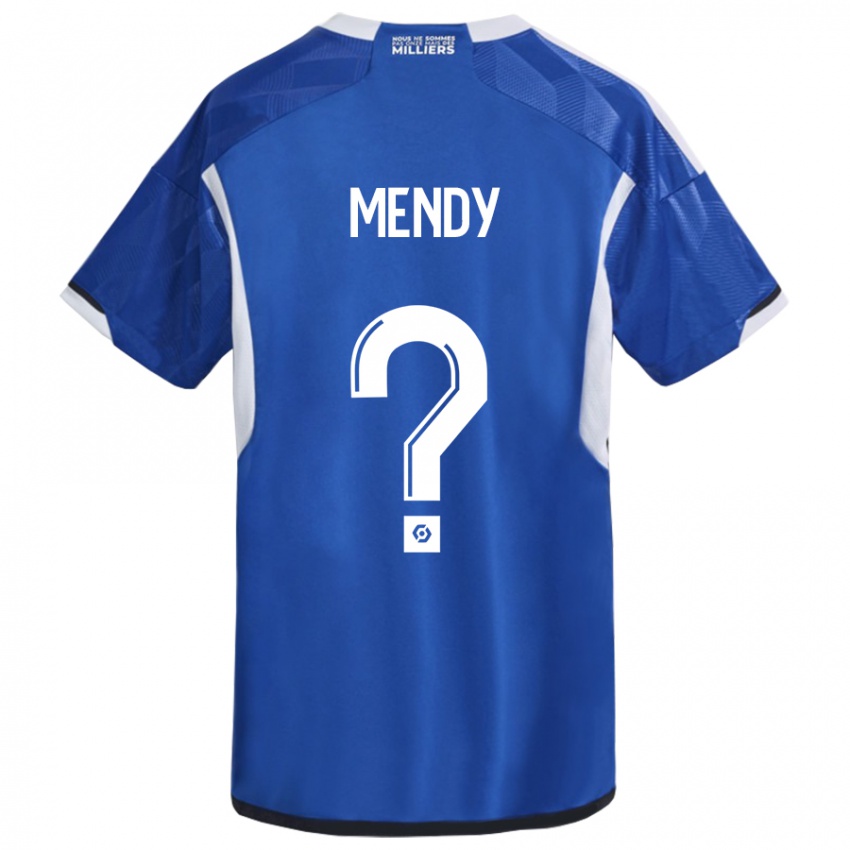 Heren François Mendy #0 Blauw Thuisshirt Thuistenue 2023/24 T-Shirt België