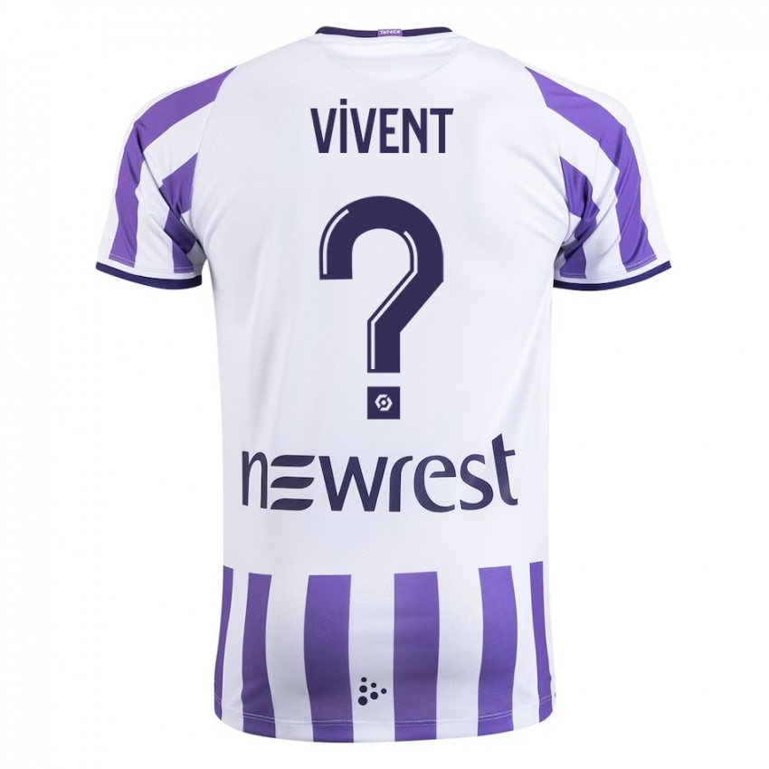 Heren Sacha Vivent #0 Wit Thuisshirt Thuistenue 2023/24 T-Shirt België