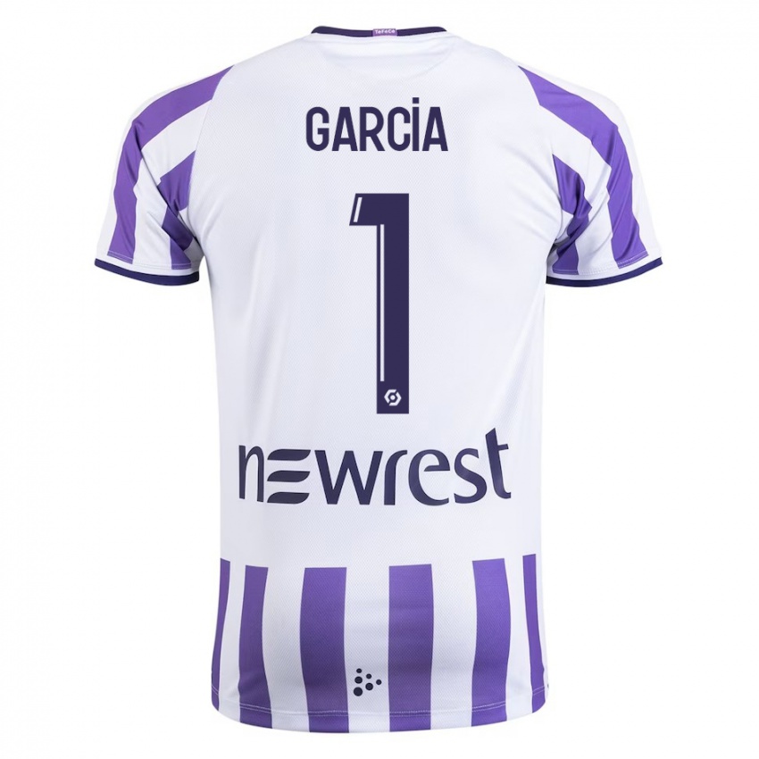 Heren Deborah Garcia #1 Wit Thuisshirt Thuistenue 2023/24 T-Shirt België